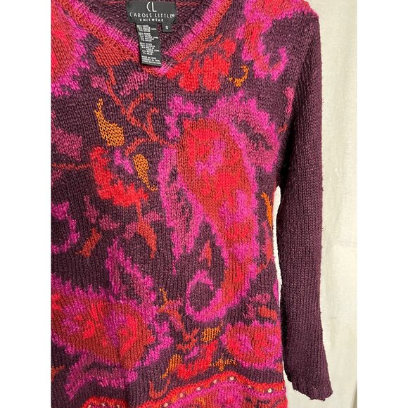 Carol Little Knit Wear Small Colorful Sweater With Fish Y2K Comfortable - Picture 4 of 9